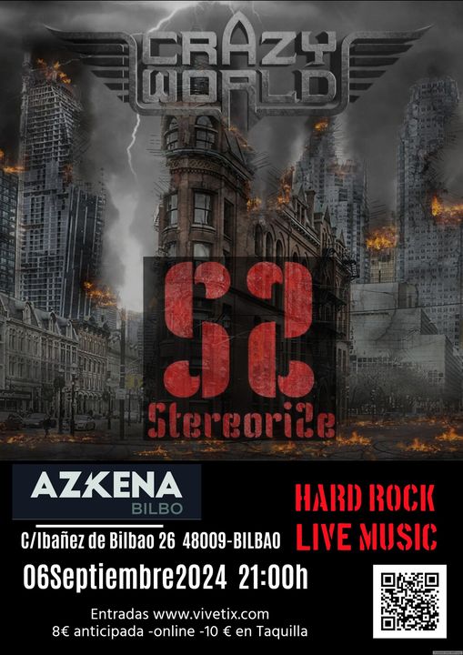 Concierto Crazy World y Stereorize Azkena Bilbao 2024